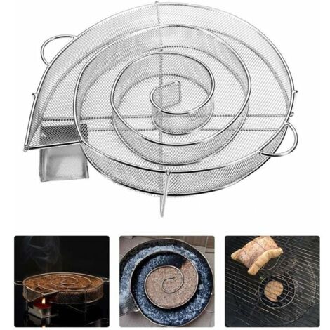 Tigrezy Cold Smoke Generator, Stainless Steel Suitable for cold smoking in smokehouses, barbecues, smokers, grills, etc.