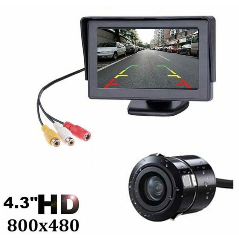 Tigrezy - Kit de système de caméra de recul sans fil pour voiture / camion / fourgonnette / pick-up / camping-car 4.3 `` système de recul de vue