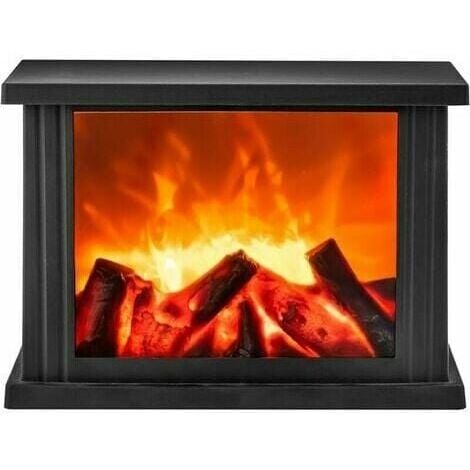 Tigrezy LED Flame Effect Fireplace Lamp, Home Decor (Large)