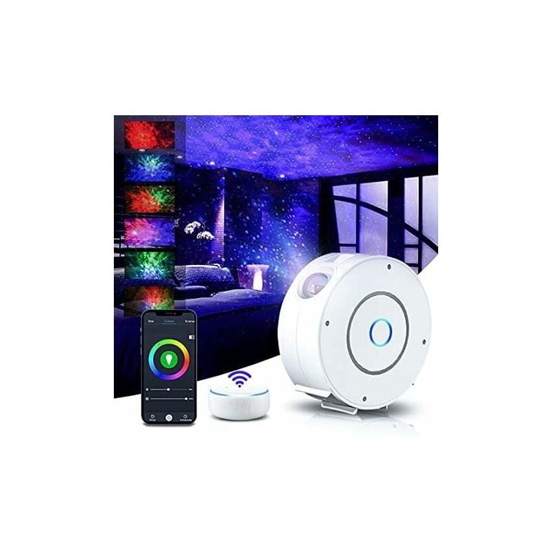 Tigrezy - led Star Projector, Intelligent Starry Sky Projector Galaxy Night Light, Dimming/Voice Control/WiFi Connection/Timer, Bedroom Decorate,