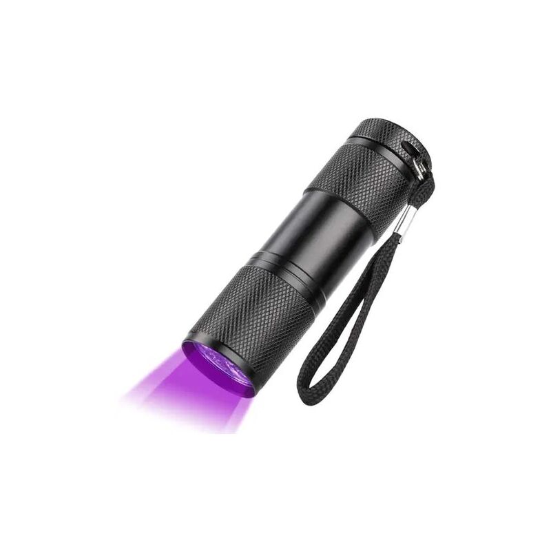 Tigrezy -LED UV Flashlight Black Light Torch, 395nm, Ultra Violet Detector for Fluorescent Tracers, Animal Urine, Carpet