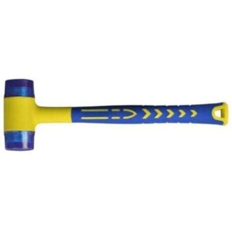 Tigrezy Maillet caoutchouc, Marteau caoutchouc avec Manche en fibre de verre antidérapant, avec double face souple