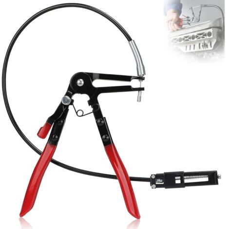 Tigrezy Pince Collier Durite, Pince Serre Clips Longue, Pince Collier Echappement Cardan Flexible, Hose Clamp Plier pour Enlever et Installer les Colliers de Serrage