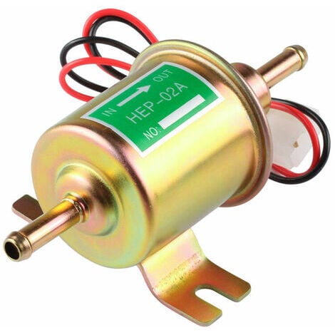 Tigrezy Pompe à essence électrique universelle d'essence diesel 12V HEP-02A HEP02A à basse pression OEM HEP-02A Pompe à carburant électrique universelle 12 V pour Most Car Carburetor Motorcycle ATV
