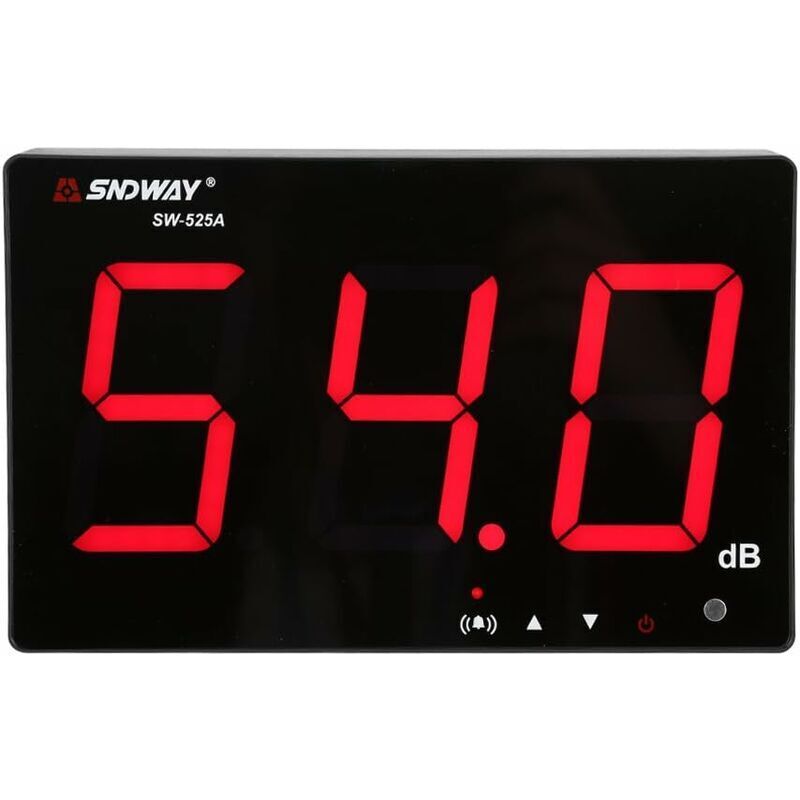 Sonomètre Enregistreur avec Seuils d'Alarme Fixés Décibelmètre Numérique lcd Portable 30130 dB Décibel Compteur pour Mesurer Les Bruits - Tigrezy