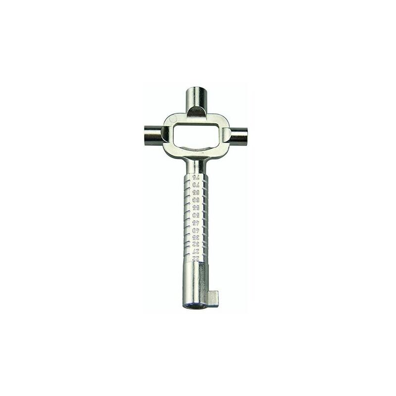 Tigrezy - Universal construction site key, short Architect's key i Construction site key with cylinder gauge i Universal key for control cabinet i