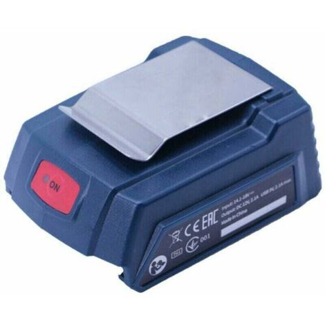 Tigrezy USB-Adapter für Bosch Gaa18-24 mit Kontrollleuchte für 14,4–18 V