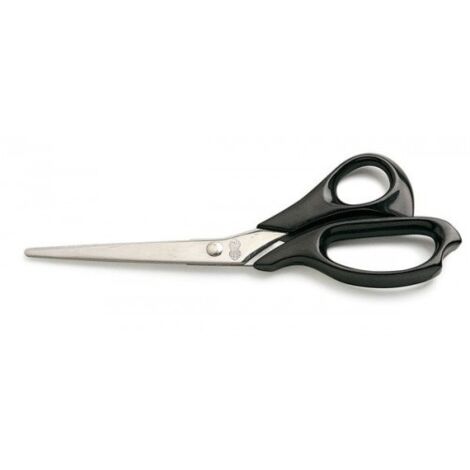 TIJERA COCINA CON ANILLAS PLASTICO INOX-NEGRO 8Â½ - 22CM - BRINOX