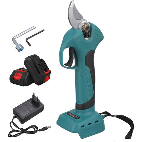 DRILLPRO Tijera de corte de ramas inalámbrica 88VF 600W 1500mah podadora eléctrica 30mm máx. VIOLEWORKS con 1 Batería con estuche LBTN