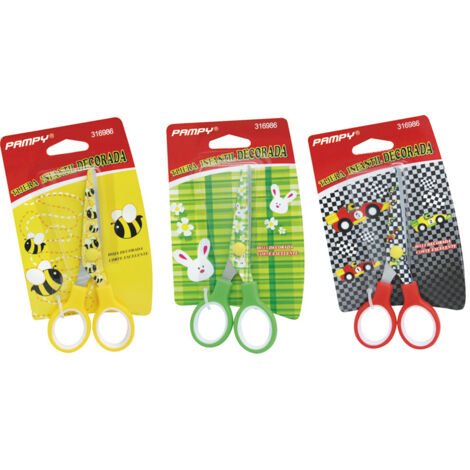 TIJERA ESCOLAR 5 DECORADA COL VARIADOS
