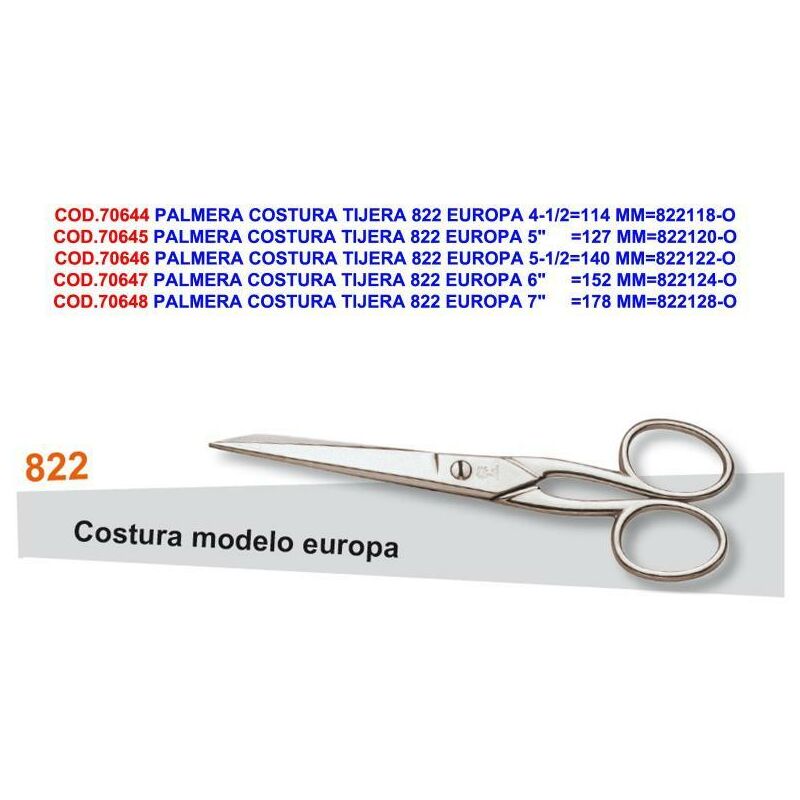 

palmera costura tijera 822 europa 7 178 mm 822128-o - Mibricotienda