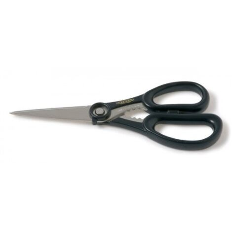 TIJERA MICRODENTADA INOX - AZUL 8â€ - 20CM - BRINOX