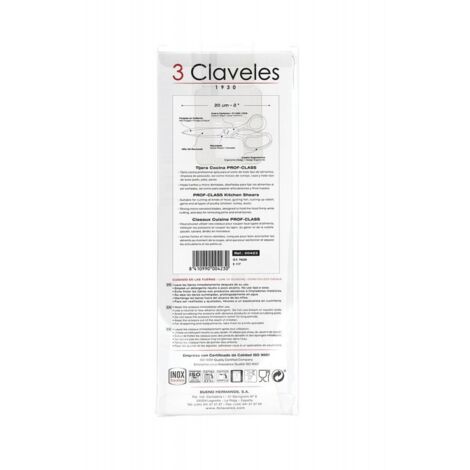 Tijera profesional 3 Claveles Inox 8
