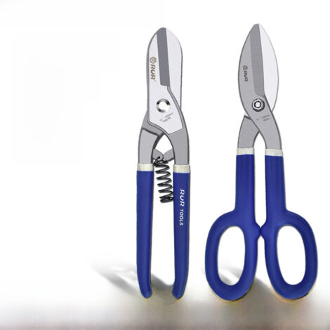 Tijeras alemanas acero inoxidable 25cm cortadora multiusos hojalata, corta flejes acero, multifunción 30cm, para taller carrocería corte chapa fina
