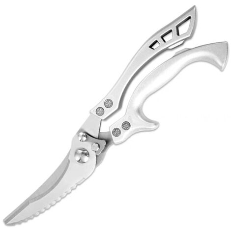 Tijeras de cocina con mangos de metal para pollo, aves, pescado, carne, verduras, tijeras afiladas de acero inoxidable para huesos, tijeras de cocina, tijeras para aves