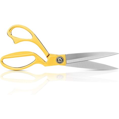 Tijeras de costura resistentes, 20 cm - Tijeras profesionales de acero inoxidable chapadas en oro - 1 unidad