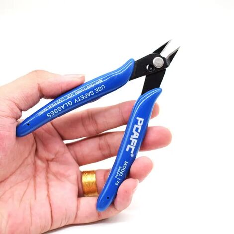 Tijeras de modelo electrónico, herramienta manual de bricolaje hecha a mano, alicates de corte industrial, alicates de corte lateral, alicates de acero al carbono
