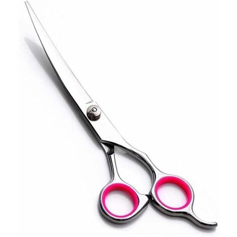 ONTWAY Tijeras de peluquería canina profesionales de acero inoxidable de 6'' con hoja curva para perros