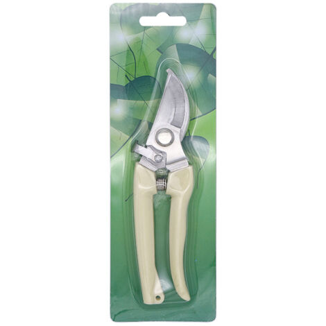 Tijeras de podar con una hoja de 17,5 cm de largo – Acero inoxidable de alta resistencia con bloqueo de seguridad de resorte elástico y alta precisión para la poda.