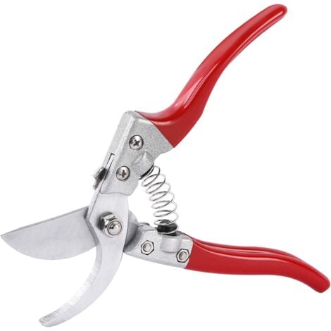 FITAGS Tijeras de podar profesionales para jardín de 8", hoja de acero japonés SK5 muy afilada, mangos antideslizantes recubiertos de PVC, livianas y de forma ergonómica.