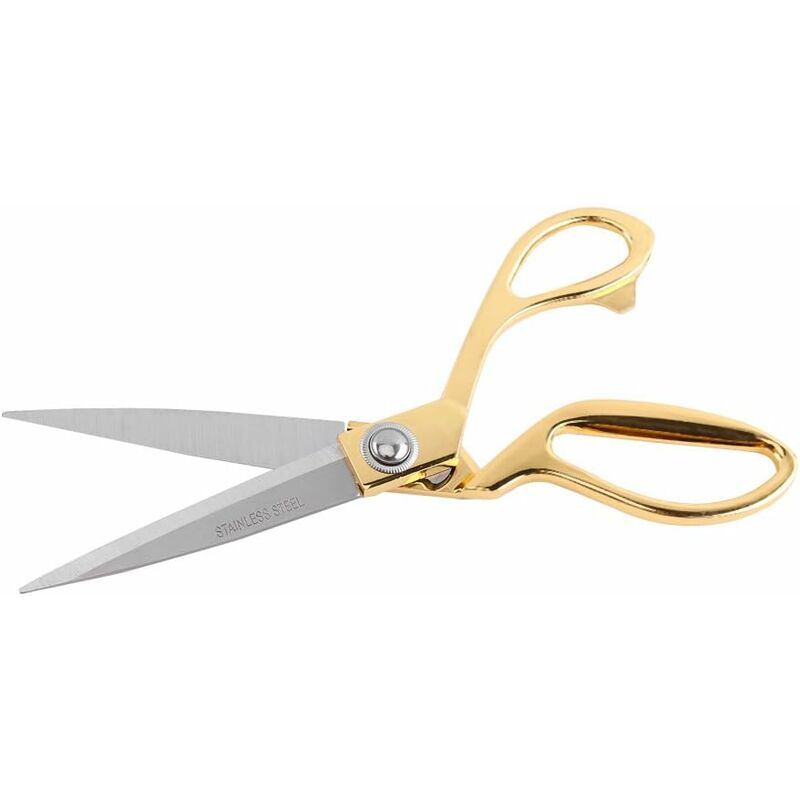 

Tijeras de sastre tijeras de coser Artesanía de acero inoxidable Tijeras profesionales de sastre en color dorado 9.5 pulgadas ancho: 7 cm