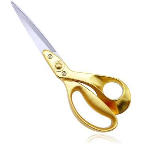 Tijeras de sastre profesionales de acero inoxidable, 25 cm, acabado dorado, estilo retro, 1 pieza