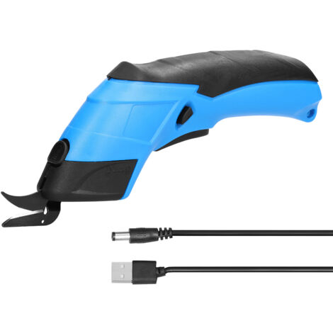 Tijeras eléctricas portátiles con batería de litio, multifuncionales, para telas, alfombras, PVC, cartón, etc. Inalámbricas y recargables.