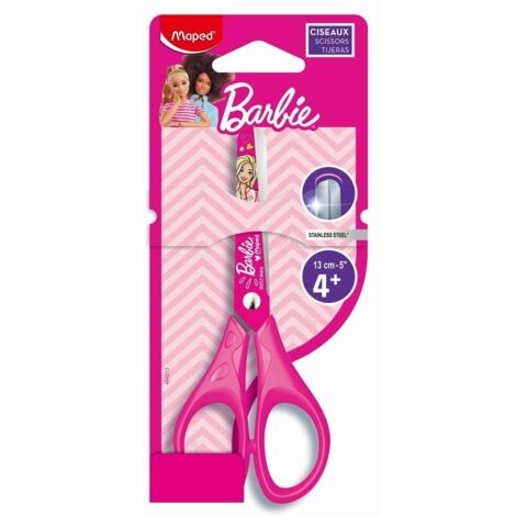Tijeras escolares MAPED Barbie de 13 cm: seguras y precisas