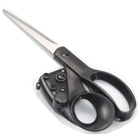 Tijeras láser 26,5x15x3cm, - Guía láser facilita el corte - Ideal para bricolaje y pequeños trabajos
