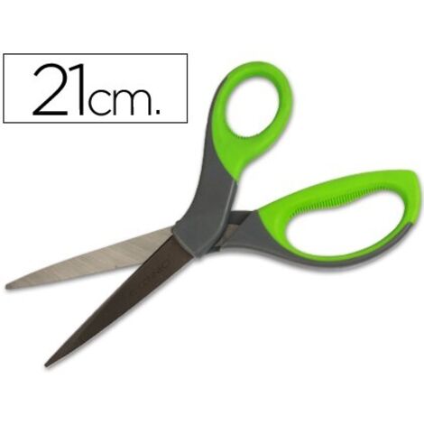 Tijeras q-connect kf03987 agarre de goma acero 23 cm
