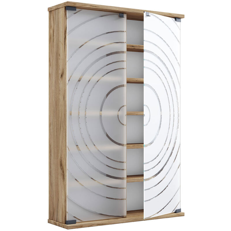 Ebuy24 - Etagère cd/dvd média Tilano h. 92 x l. 60 x p. 18 cm Jardin d'étanchéité