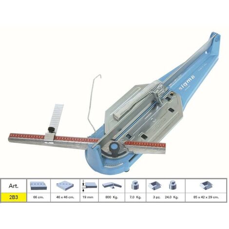 TILE CUTTER MACHINE MANUAL PROFESSIONAL SIGMA 2B3 SERIE TECNICA CUTTING LENGHT 6