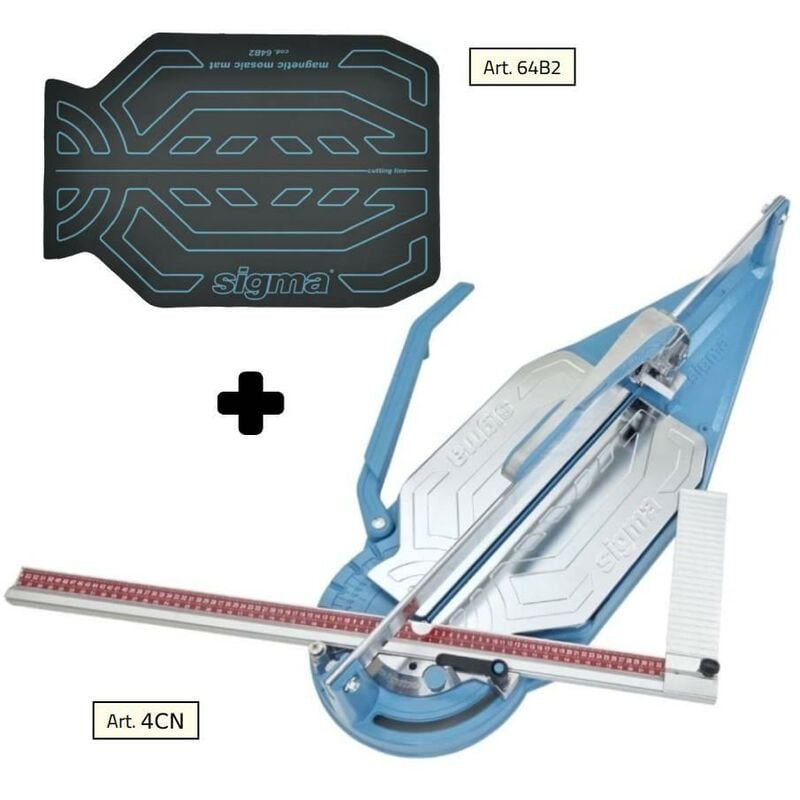 Tile cutter SIGMA 4cn cm 76 push engraving + mat for mosaic 64b2