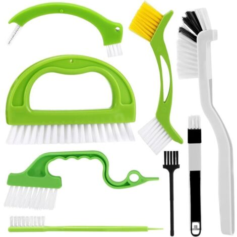 Tile grout brush, 8-in-1 tile cleaning brush, grout brushes, cleaning brush for bathroom, kitchen, household cleaning