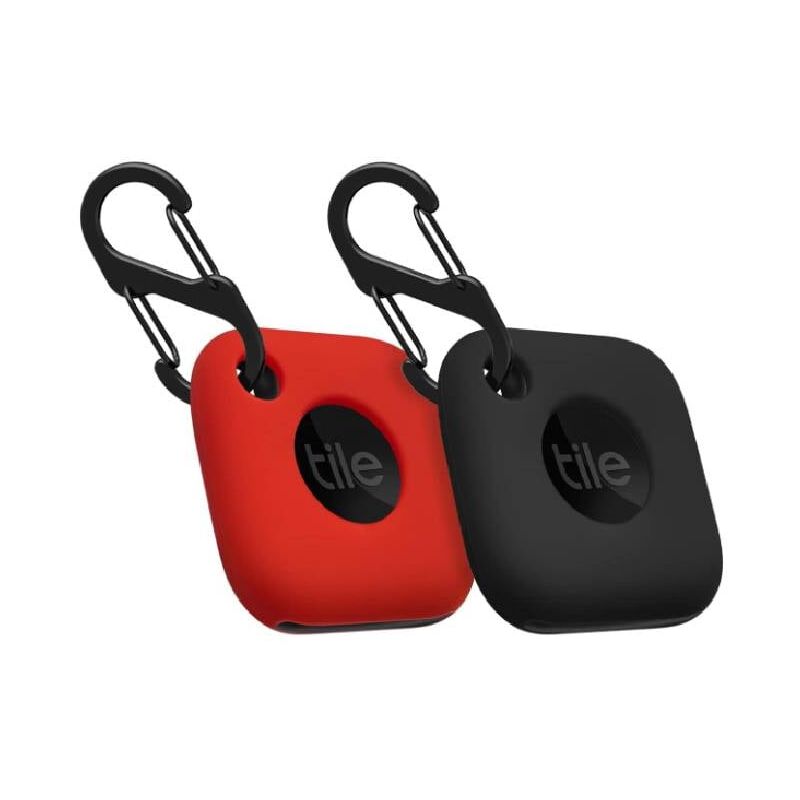 Image of Tile Mate 2022 Silikonhülle, weiche, flexible, kratzfeste Schutzhülle mit Karabiner, Schwarz