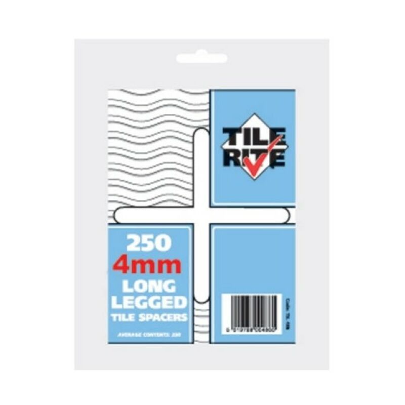 Tilerite - 4mm Long Leg Tile Spacers (Bag Of 250)