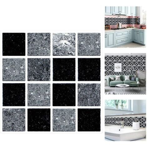 Tile Stickers for Bathroom and Kitchen, 30pcs Tile Stickers, Waterproof Wall Sticker, Self Adhesive Tile Stickers for Wall Tiles Decor, Size 10x10cm