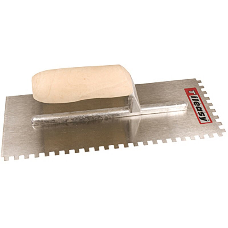 Tileasy - 6mm Square Notched Trowel - 6MMNT - Chrome