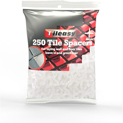 Tileasy Bag of 250 4mm Tile Spacers - LS250/4MM