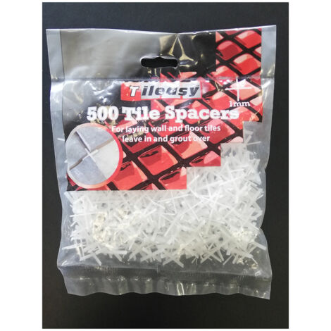 Tileasy Bag of 500 1mm Tile Spacers - LS500