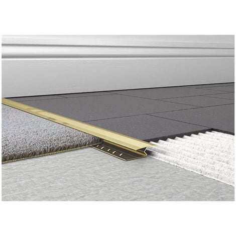 Tileasy Gold 31mm x 1000mm Aluminium 1 Piece Knock-Down Carpet to Tile Trim - GT1