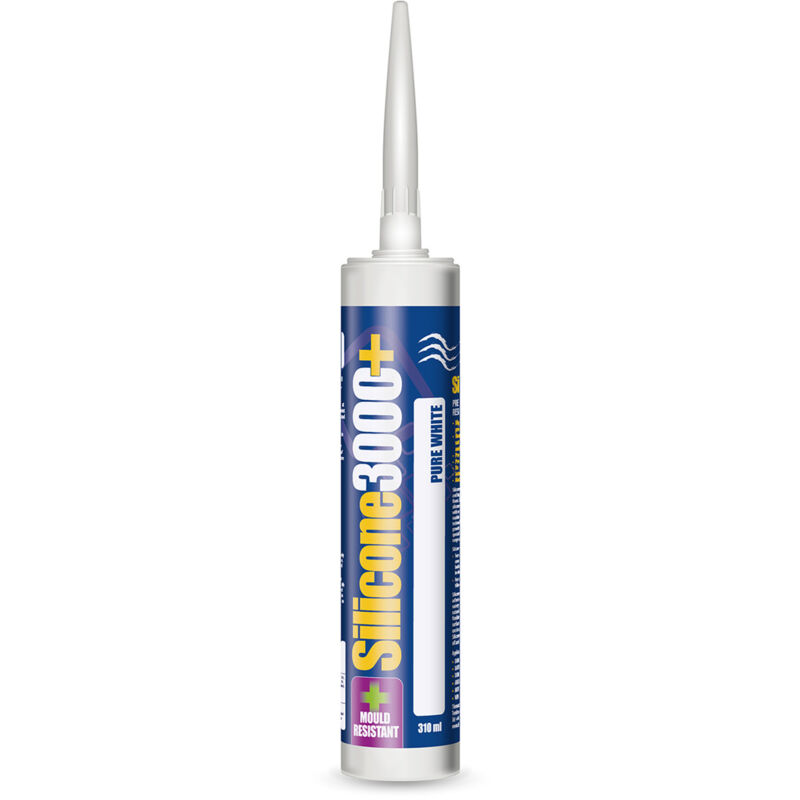 Tilemaster - 3000 Plus Pure White 310ml Silicone