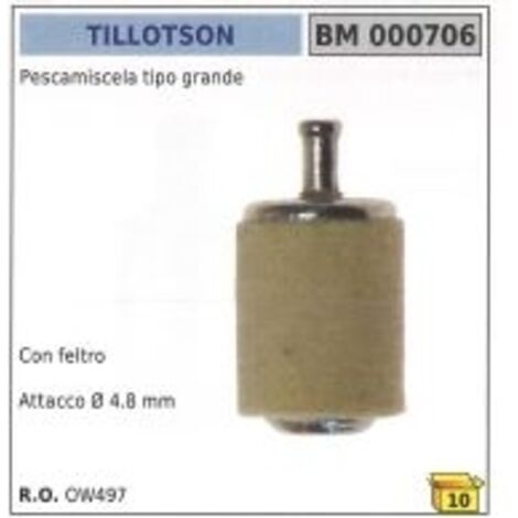 TILLOTSON grand modèle avec fixation en feutre Ø 4,8 mm OW497