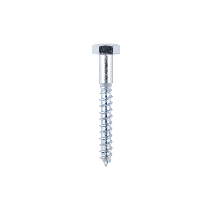 Timco - Coach Screws - Hex - Zinc (Size 6.0 x 50 - 10 Pieces)