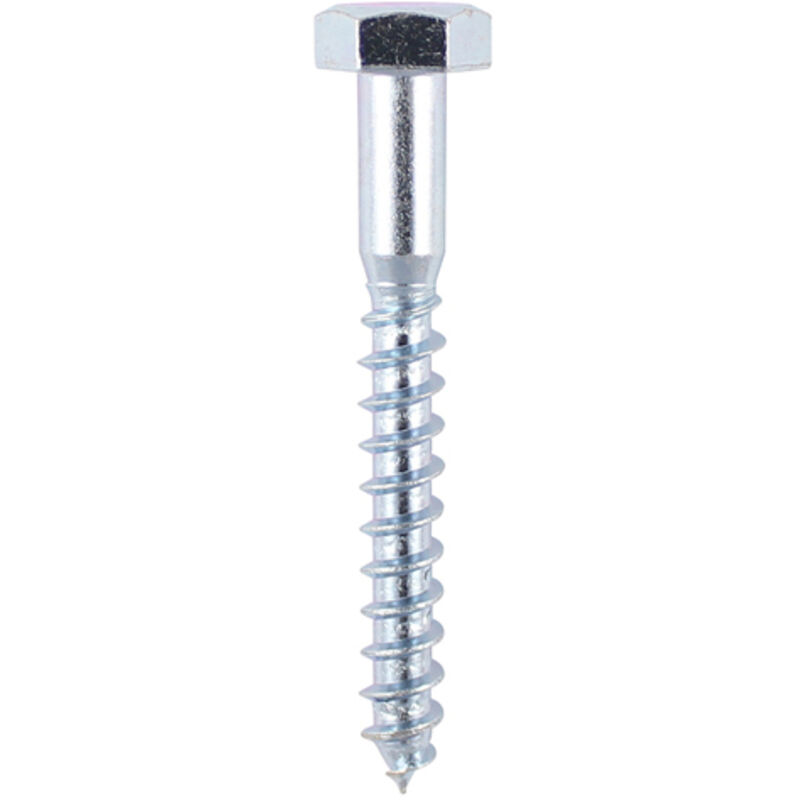 Timco - Coach Screws - Hex - Zinc (Size 6.0 x 70 - 200 Pieces)
