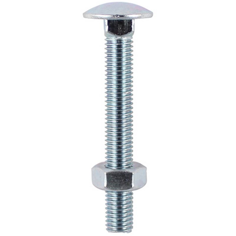 Carriage Bolts & Nuts M8 x 75 Box of 50 - Timco