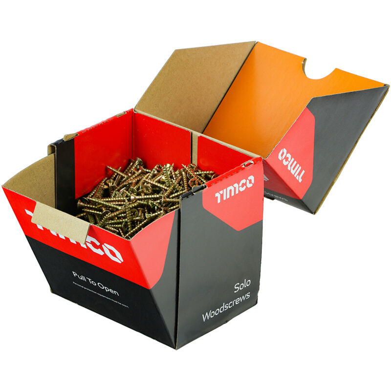 Timco - Solo Countersunk Gold Woodscrews - 4.0 x 30 Box of 1000 - 40030SOLOIND