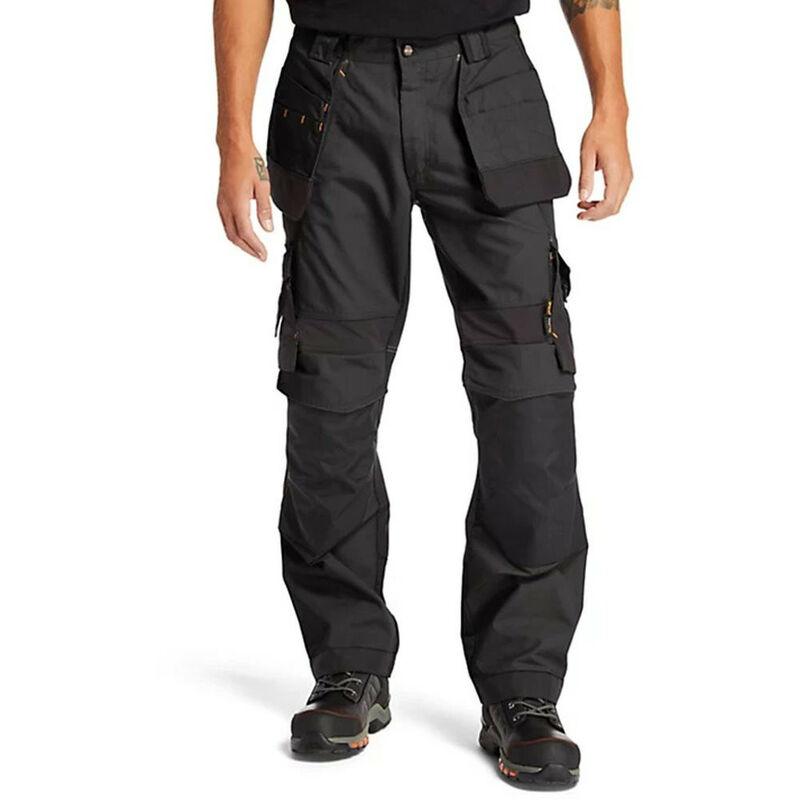 Interax Work Holster Trousers - Jet Black 28' Waist - Regular Leg - Black - Timberland