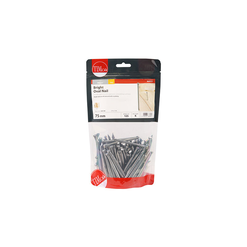 Timco - Oval Nails - Bright (Size 75mm - 1 Kilograms)