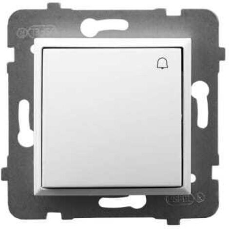 Timbre con interruptor PT blanco Aria sin marco